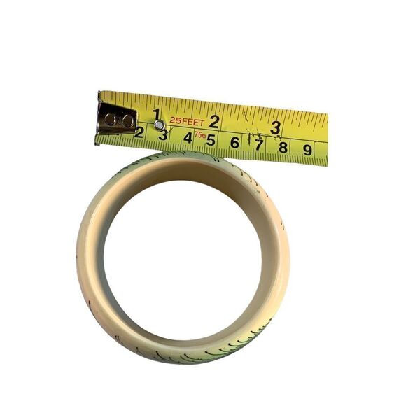 VINTAGE Peacock Feather Bangle - Picture 6 of 6